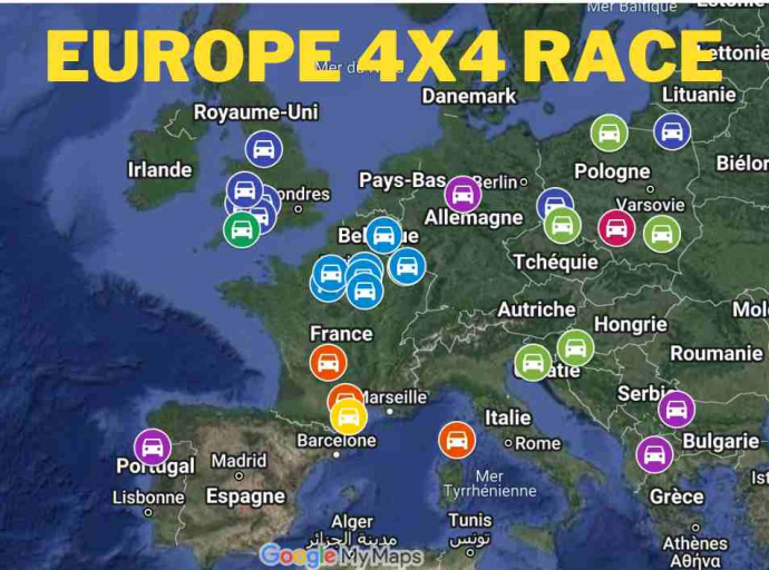 Carte &quot;European 4x4 Race&quot;
